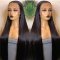 HUMAN HAIR WIG, STRAIGHT FRONT 13 x 4 LACE, BLACK