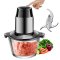MEAT AND VEGGIES MINCER|CHOPPER|GRINDER|FOOD PROCESSOR WITH A BOWL,MULTIFUNCTIONAL,SILVER AND TRANSPARENT COLOR,2 LITERS,ELECTRIC,400W