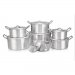 COOKING SAUCEPANS- 7 PIECES OF HIGH QUALITY AND STAINLESS STEEL