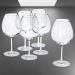 BIG WINE GLASSES,220ML,COLORLESS,SET OF 6 PIECES