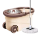 SPIN MAGIC MOP WITH BUCKET,DOUBLE DRIVE,STAINLESS STEEL HAND PRESSURE,HIGH QUALITY AND DURABLE,BROWN